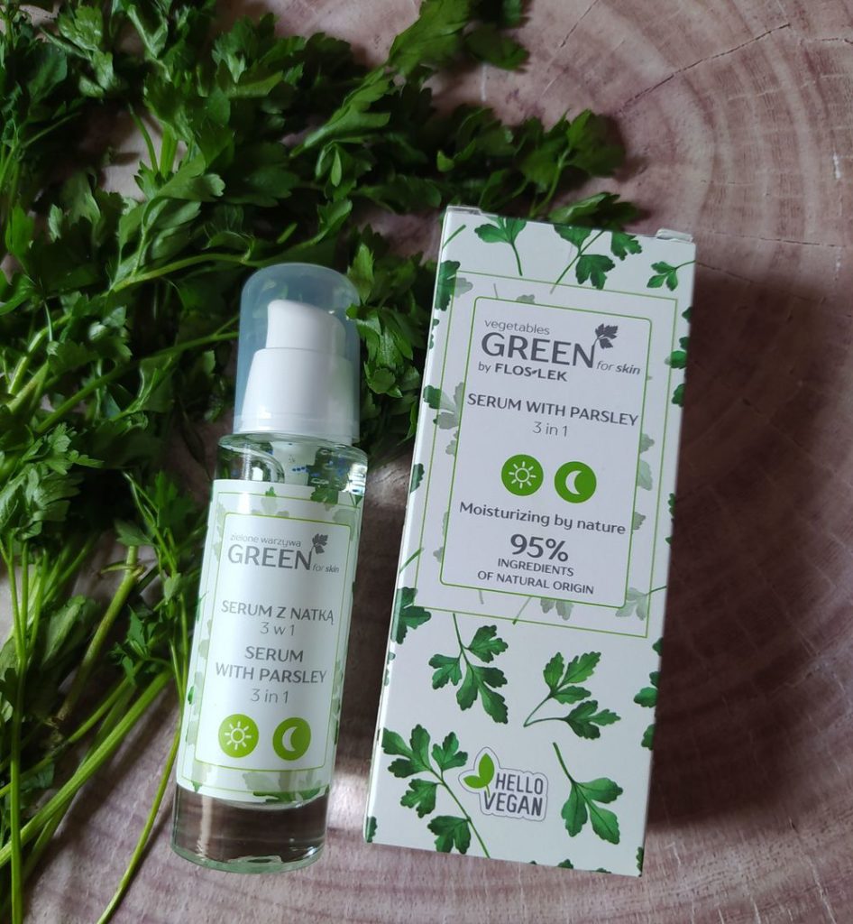 GREEN for skin Zielone warzywa Serum z natką 3 w 1 FLOSLEK